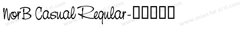 NorB Casual Regular字体转换